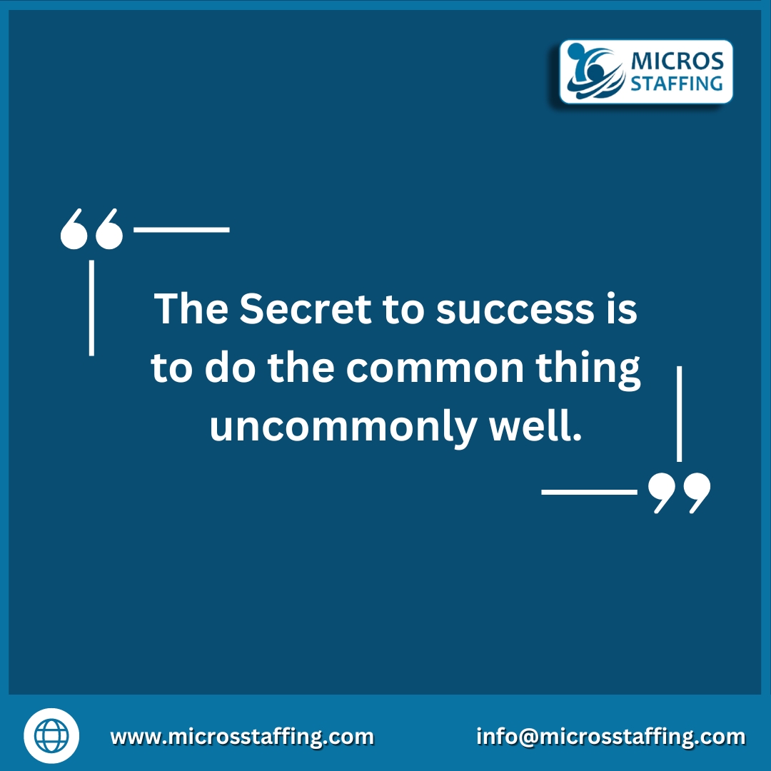 MicrosStaffing's tweet photo. The Secret to success is to do the common thing uncommonly well.
For more information
Visit Our Website👉https://t.co/g3h4eXp2K3

 #microsstaffing #unitedstates #lovemyjob #ilovemyjob #jobs #jobsearch #myjob #newjob #joburg #jobseeker #jobinterview #jobb #jobhunt #jobsearching https://t.co/zscBLxTs3E