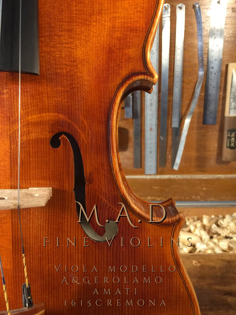 dincaygulencmad's tweet photo. M.A.D Fine Violins Modello Viola A&Gerolamo Amati 1615 Cremona #antoniostradivari #guarneridelgesù #liuteriaclassicacremonese #liuteria #luthier #gegenbauer #dincaygulenc #violinmaking #violinmaker #lovemyjob #istanbul #cremona #liutaiocremona #liutaio #violinworkshop #amati https://t.co/N0SSXcUyV6