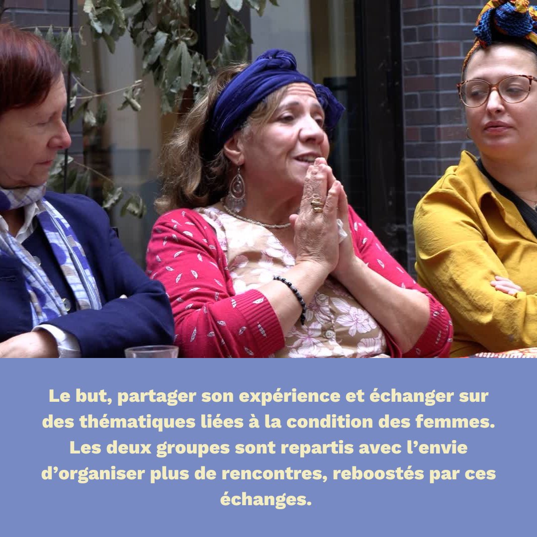 centresociaux's tweet photo. [EN ACTION ! 🎬] Se rencontrer pour faire tomber les stéréotypes ! Deux groupes de femmes - l'un de milieu rural, l'autre d'un quartier populaire - se rencontrent pour échanger sur la condition des femmes. Une belle #connexion, pleine de #partage.
#csxreseausocial https://t.co/aIZHY1eQ6n