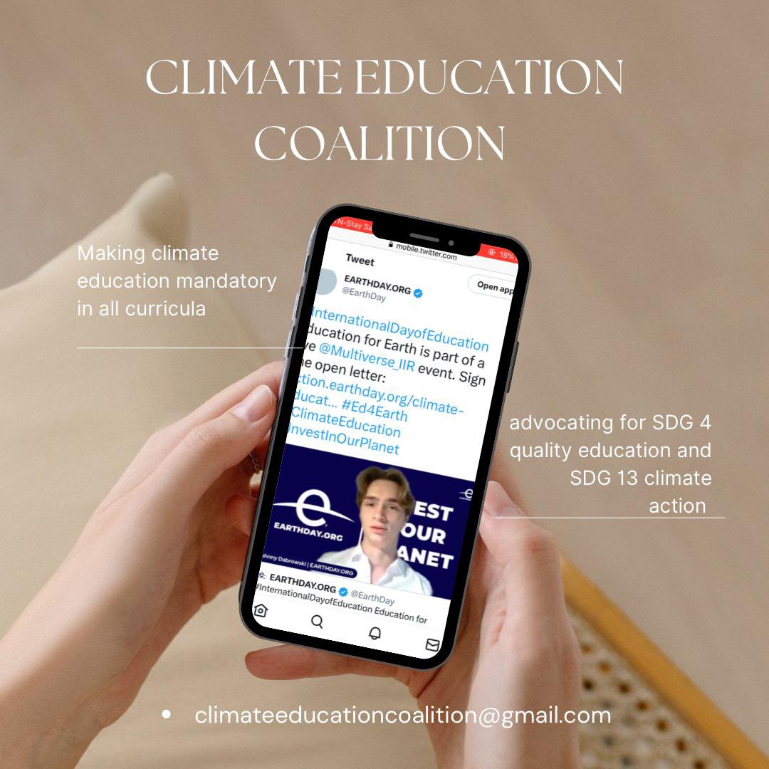 We at <a href="/greenfuturesug/">Green Futures Initiative</a> have launched an open letter to the <a href="/COP28_UAE/">COP28 UAE</a> and world leaders, along with 100+ other organizations, urging them to prioritize climate education at this year's conference and beyond. <a href="/ClimateEduCo/">Climate Education Coalition</a> 

We need your help &amp; signature: bit.ly/3woffsa