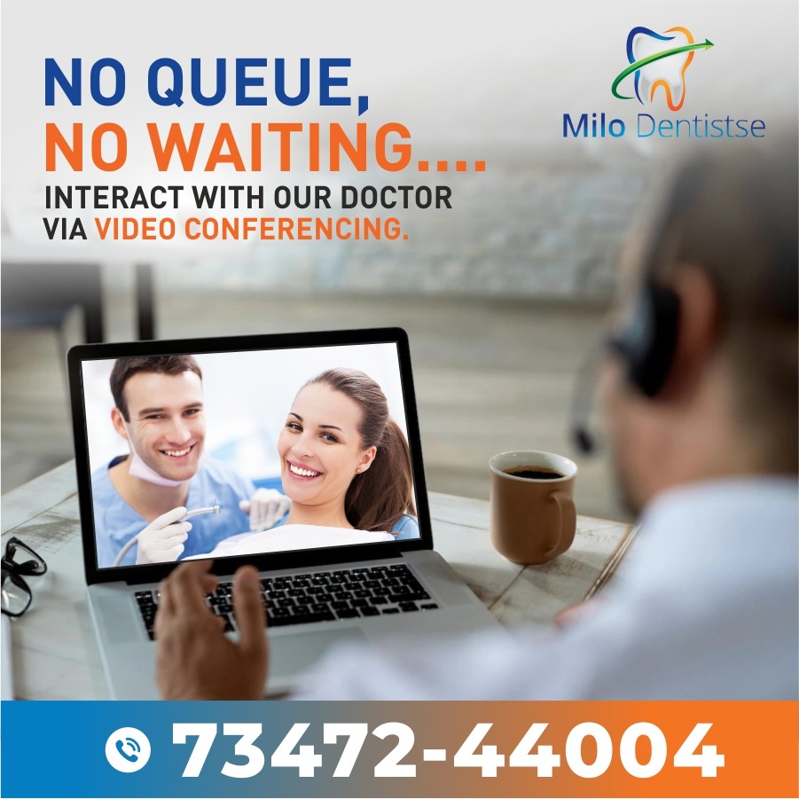 milodentist's tweet image. No queue, no waiting....interact with our Doctor via video conferencing.

Get in touch:

📍 Milo Dentistse
📲 Call us: 73472-44004

#milodentistse #teethsensitivity #FreshBreath #Hallitosis  #teethwhitening #teethcleaning #gumshealthy #CavityCausing #dentist #dentalclinic