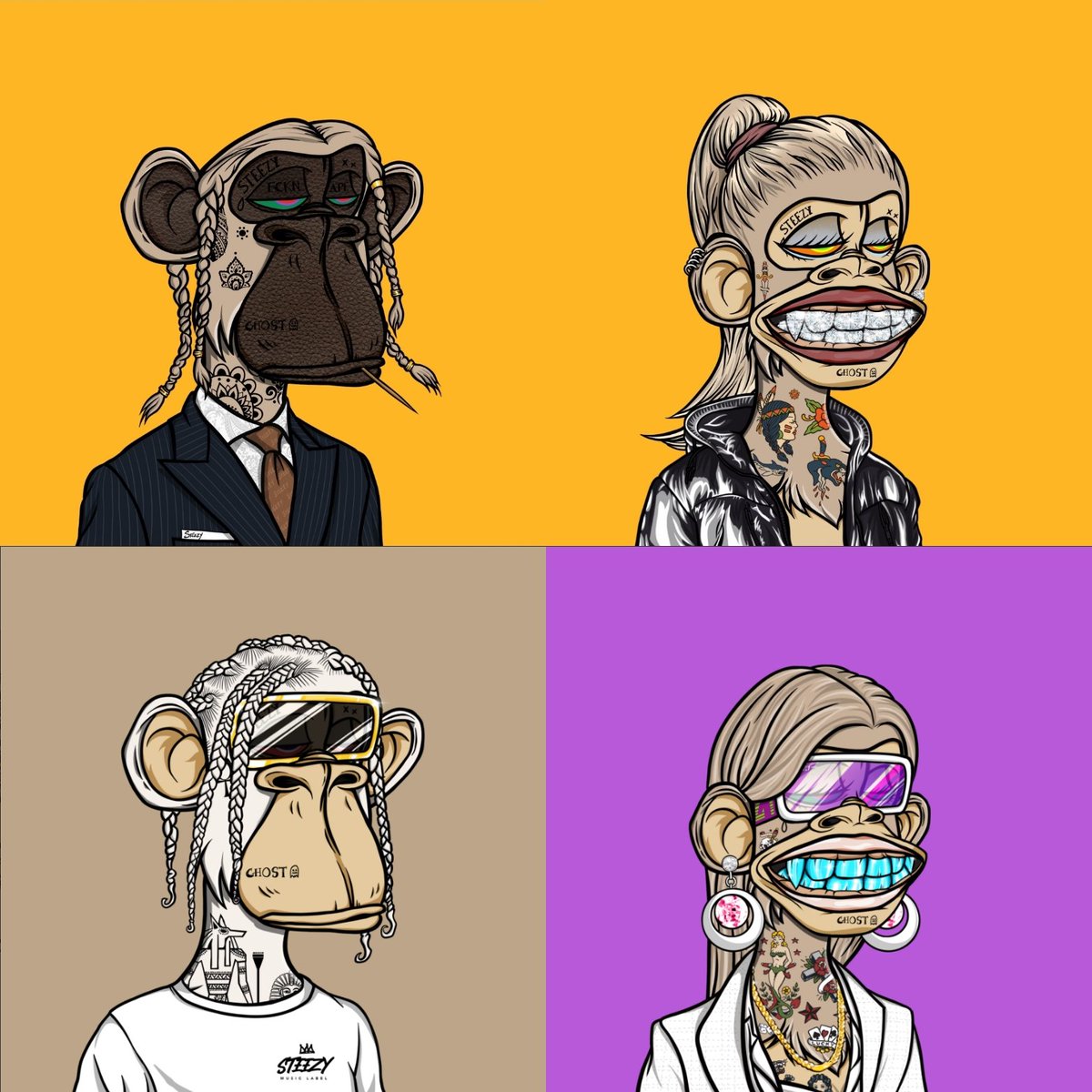 Mikidee__'s tweet photo. @Cabanaandre1 @ThePlagueNFT @sappyseals @akidcalledbeast @GhostKidDAO @FroggyFriendNFT @LILPUDGYS @GenuineUndead @MetaTattooClub @SpaceRiders_NFT If your not bullish on @steezyapegang 
Your not bullish on anything!! https://t.co/u0BzSJ56C6