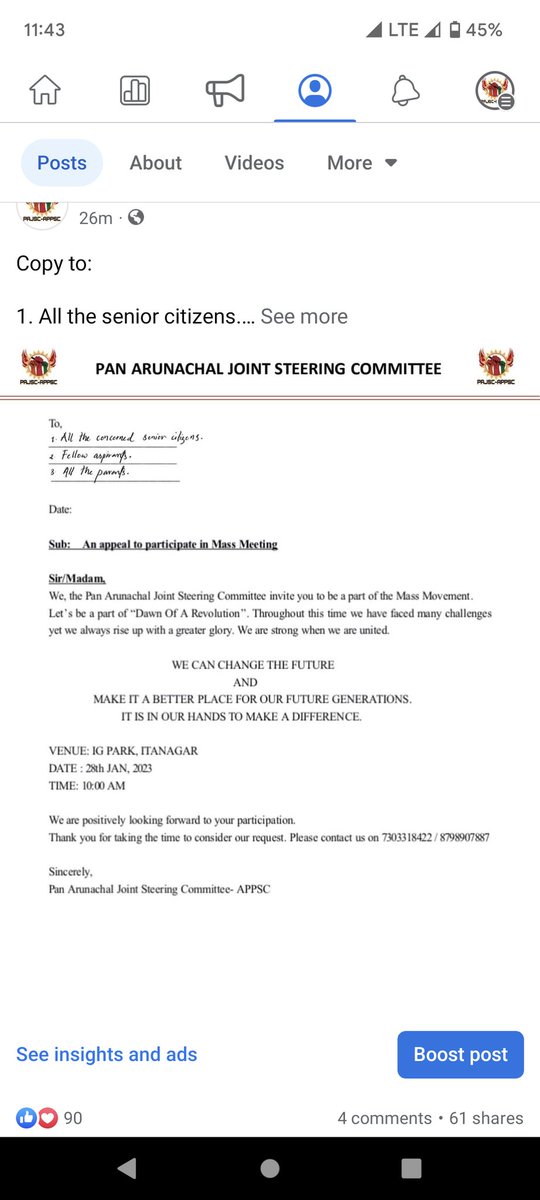 PAN ARUNACHAL JOINT STEERING COMMITTEE tweet media