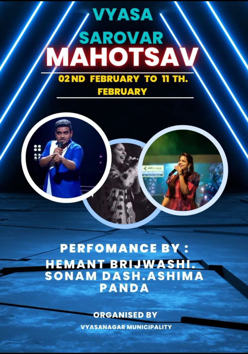 Myvyasanagar's tweet photo. Vyasa Sarovar Mahotsav 2nd Feb - 11th Feb 

@vyasanagarmun https://t.co/4PNLhPeLlo