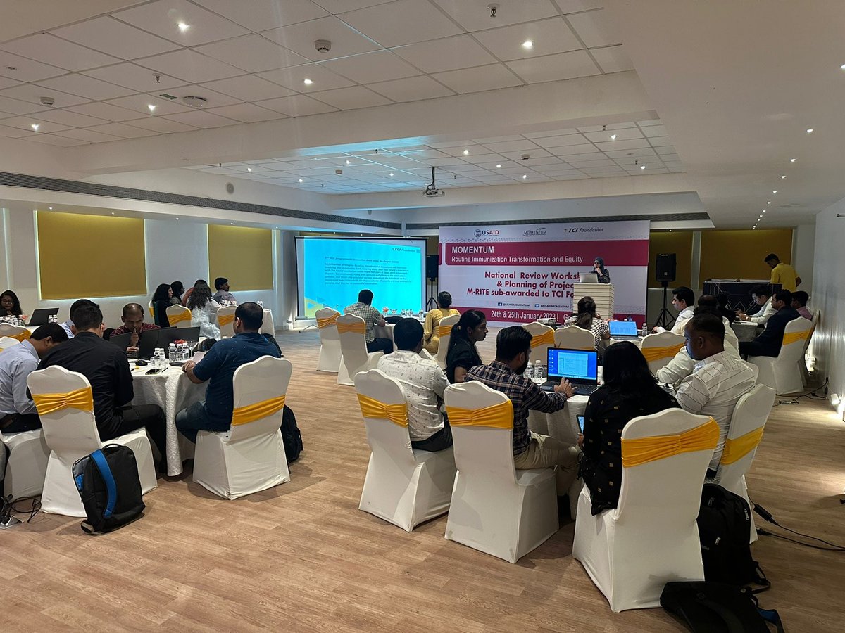 tcifindia's tweet photo. Glimpse of National Review Workshop organised at Goa, under M-RITE Project  with key focus to planning to reach vulnerable people with zero vaccination status living in 18 states of India. Team celebrated success for completing 14 lacs + inoculations within one year. @JSIhealth https://t.co/cNY9a3uiQc