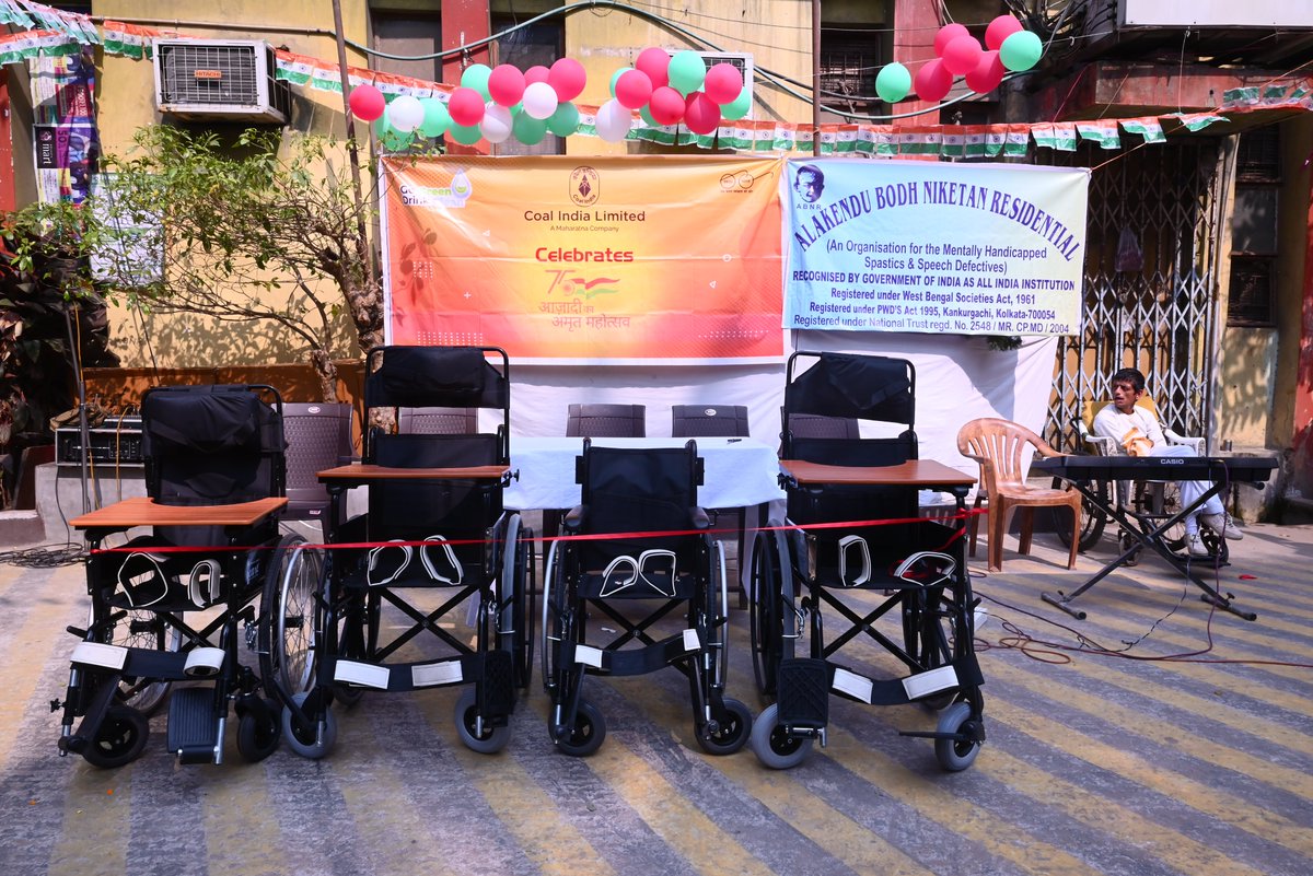 Coal India Limited on Twitter "CIL donated five cerebral palsy chairs to Alakendu Bodh Niketan
