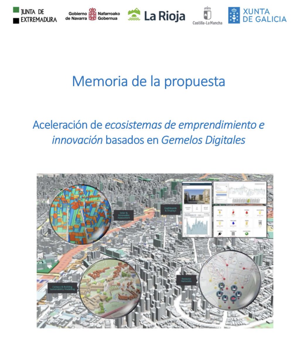 pablogarguez's tweet image. Ayer reunión de coordinación presencial en #Logroño del proyecto #RETECH @SEDIAgob de #GemelosDigitales en #Logroño entre 5 #CCAA @gob_na @lariojaorg @Xunta @gobjccm y @Junta_Ex #EmprendimientoDigital #fondosMRR 
#IncubadoraTecnológica3D #RV #RA #Metaverso #data @DihExtremadura