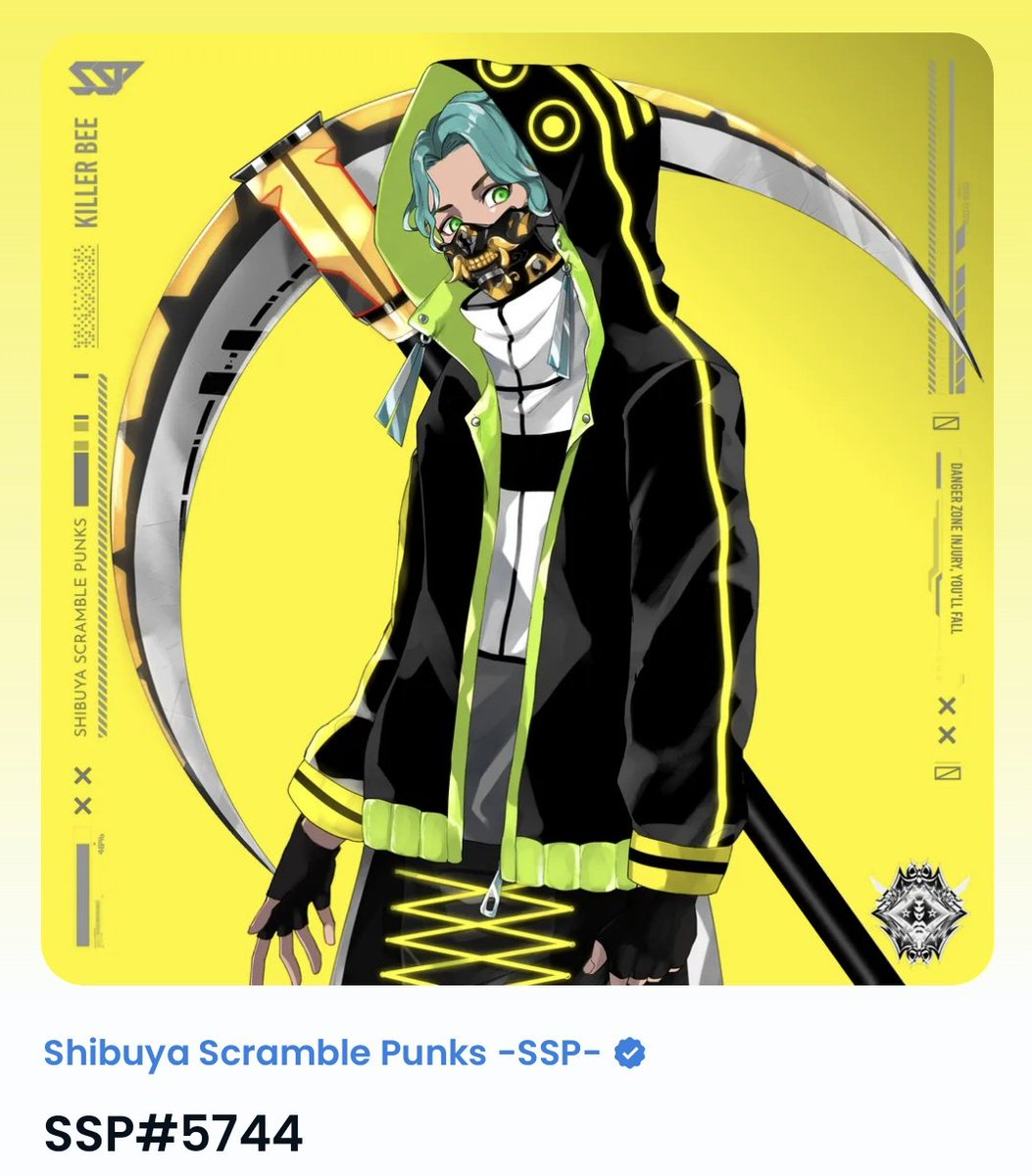 Killerbee_SSP's tweet photo. 【本日のおすすめSSP🐝】

人気の大鎌最安値はこちら⬇

🟡№5744
🟡PRICE0.43ETH

#SSP  #SSPソムリエ

https://t.co/Dpr4OWy6Aq https://t.co/tl0d0FfJEu