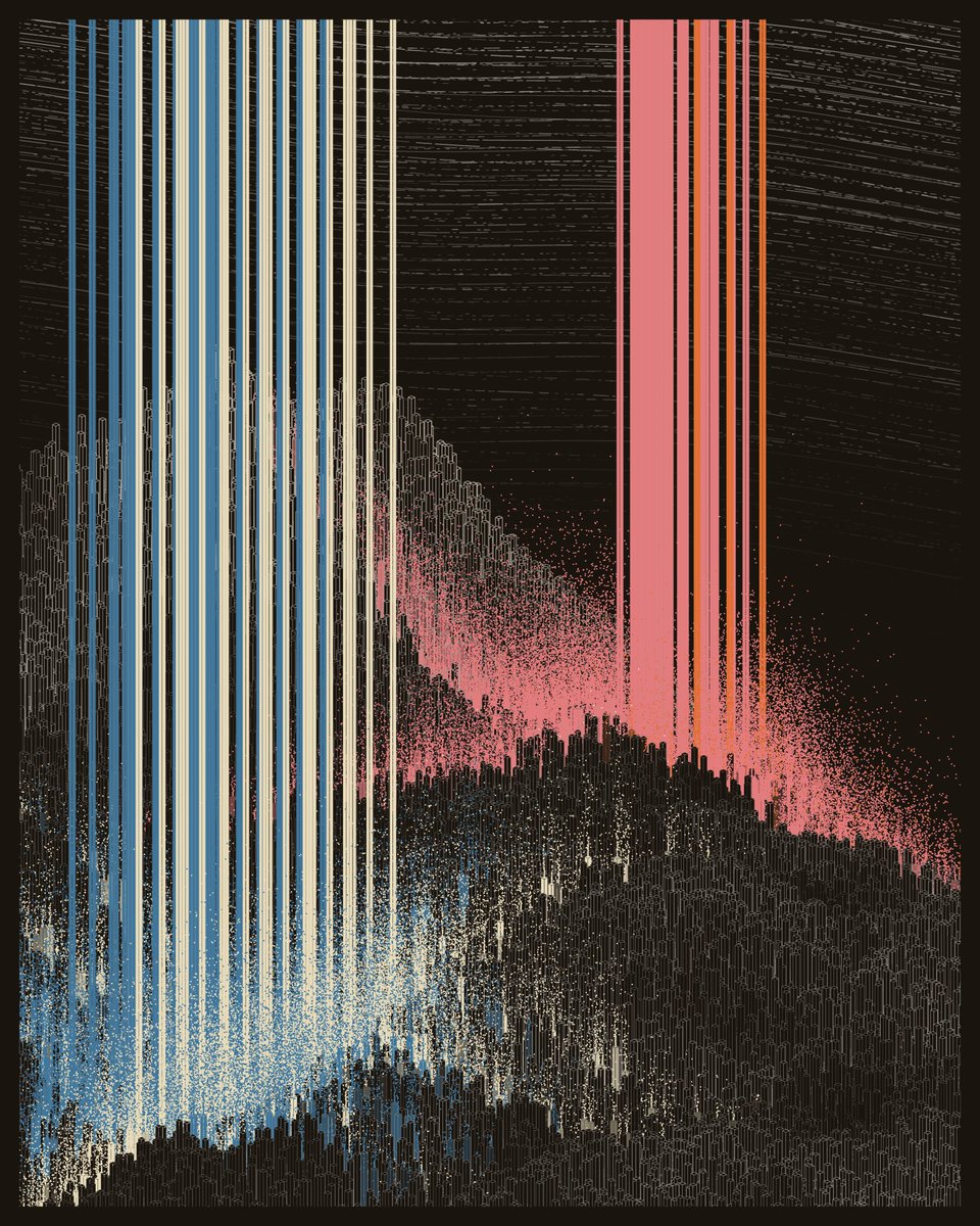 perkwerk_'s tweet image. gm ❄️

I am drawn to mint #317. The two harvesters are compact and monumental, but don’t use the full spectrum of the Bara Gaon palette.