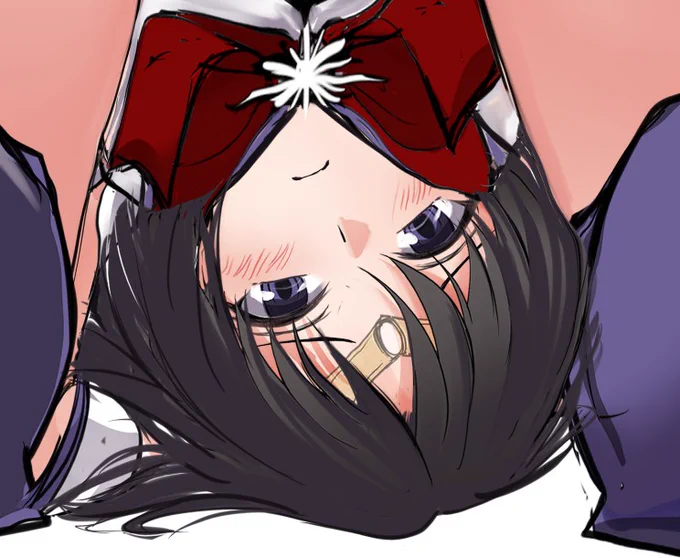 進捗…カラーラフや白黒であたり描いてるときが一番目が誤認してよく見えるお絵描きあるある。帰ったら本線&色塗り 