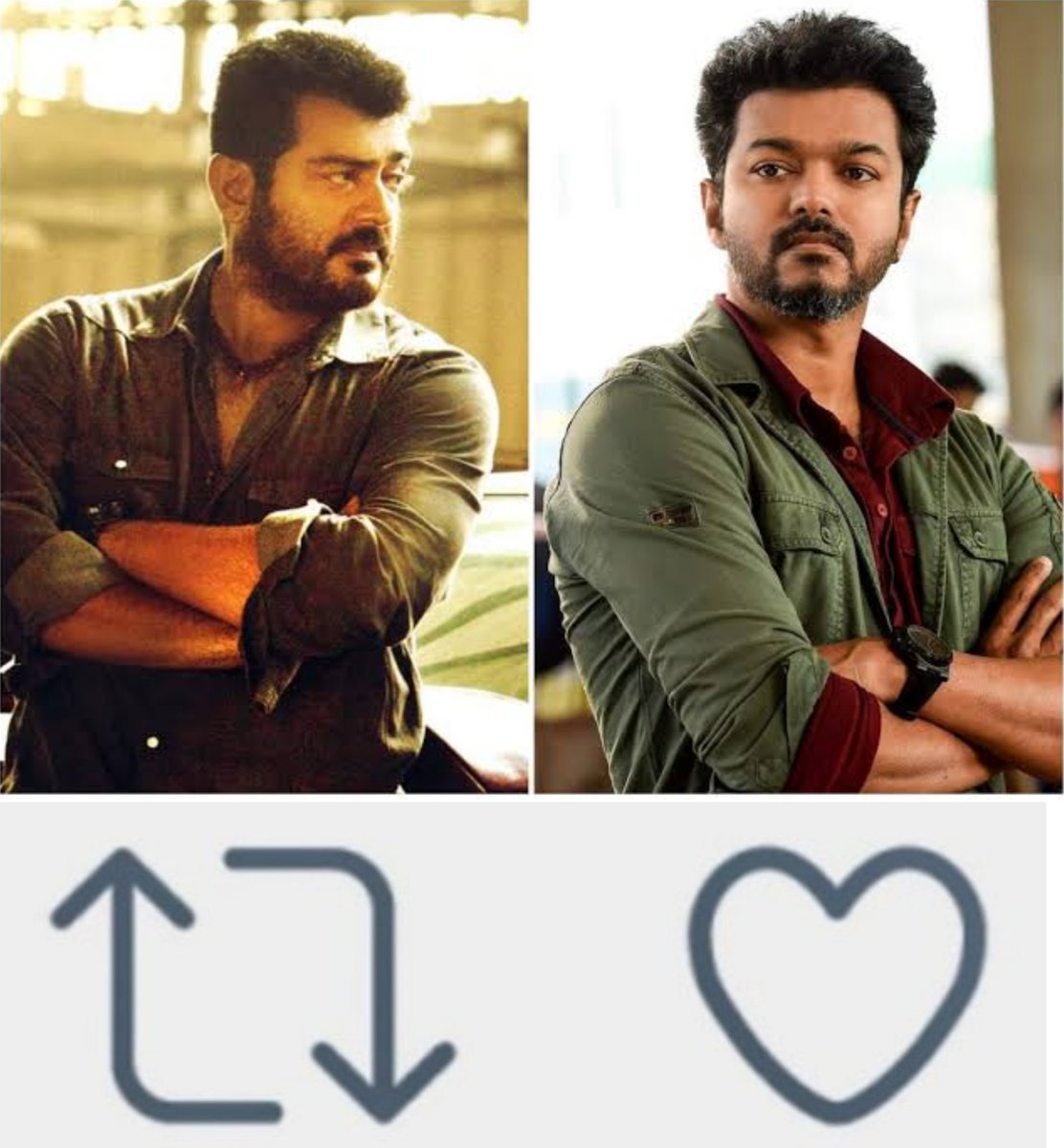 Who's Biggest Mass Superstar ?
x.com/i/spaces/1djGX…

         🔄#AJITH                  ❤️#VIJAY