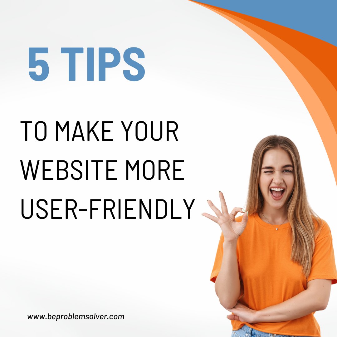 BeProblemSolver's tweet image. 5 Tips to Make Your Website More User-Friendly
#websitedesign #userfriendly #uidesign #tipsandtricks #tips #beproblemsolver #website #graphicdesign #graphic #webdevelopment