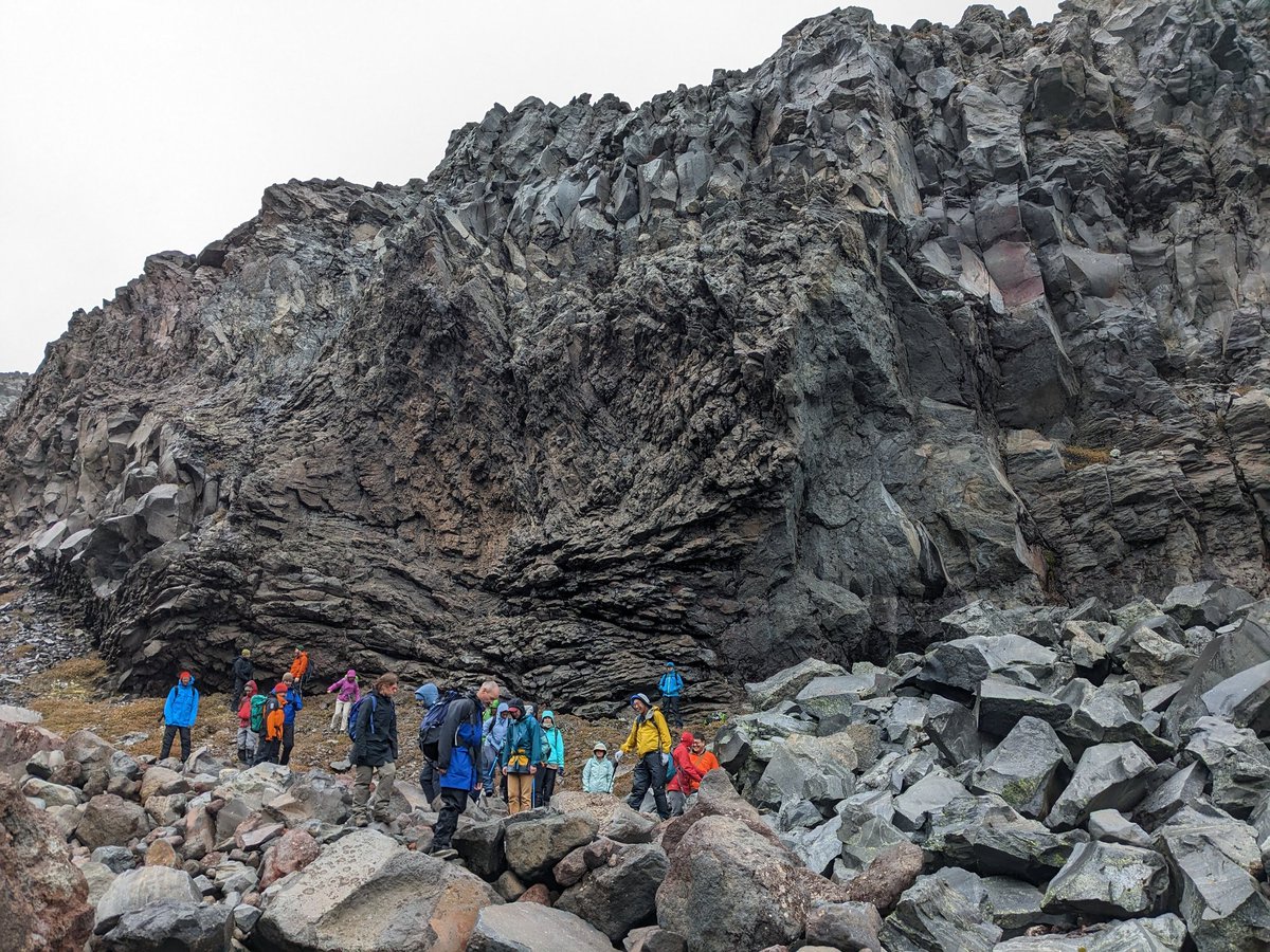 volconway's tweet photo. #IcyLava field trip @iavcei2023 
Day 2 @volc_ice https://t.co/Y1axUqQZOe