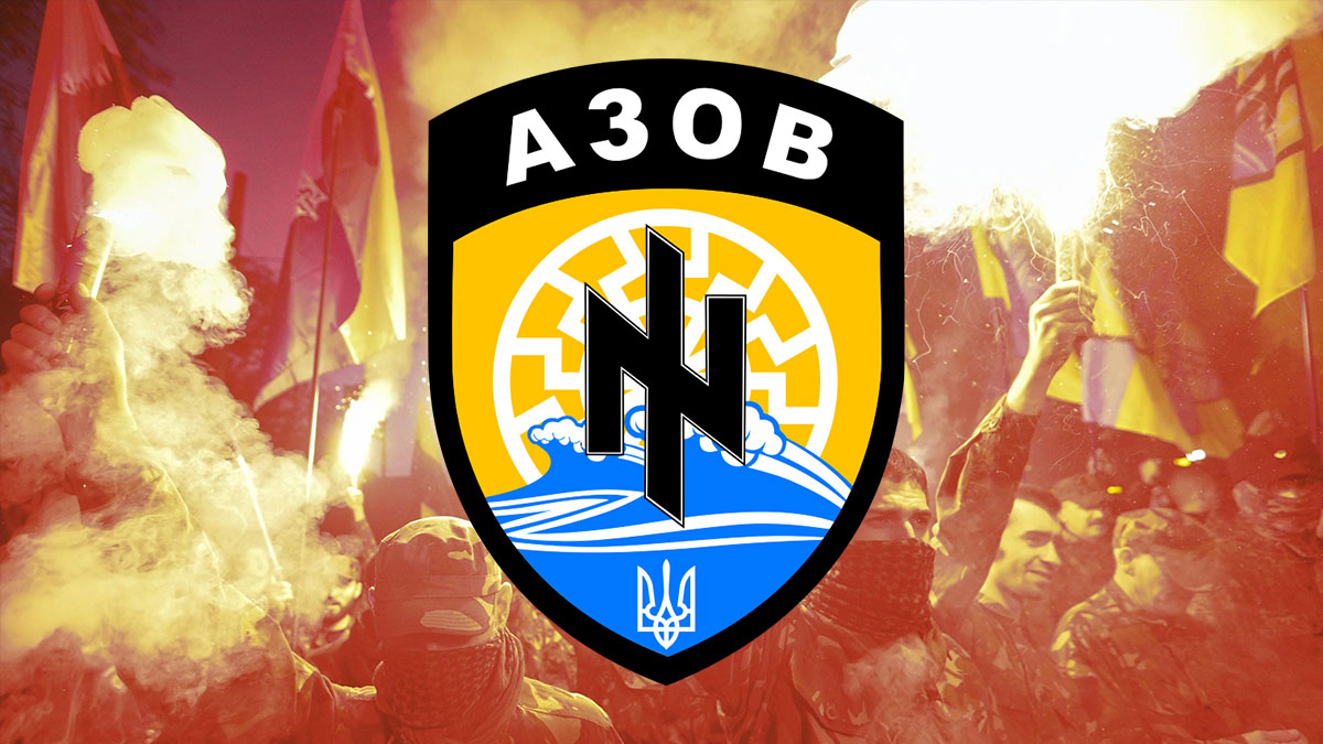 VotaSpartaco's tweet photo. @Bundeskanzler Slava Azov-Regiment. Heil Bandera, heil Zelensky. Wer unterstützt jetzt die Nazis? https://t.co/LZMioqoMYh