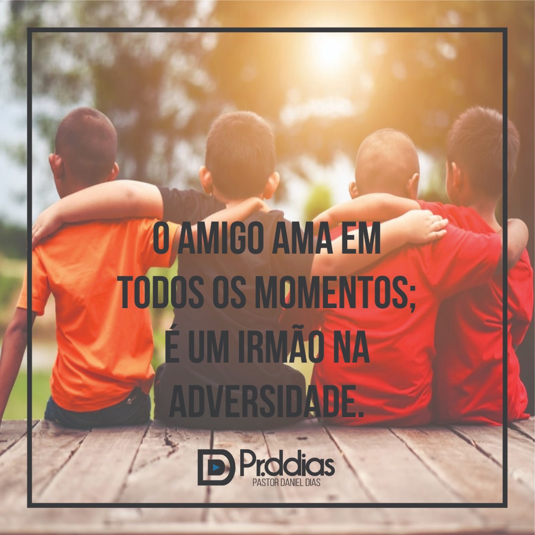 O homem é um ser social. Ninguém foi feito pra viver só. Por mais autossuficientes que sejamos, sempre precisamos ter o apoio que um amigo pode oferecer. Ah!Que amigo precioso temos em Cristo Jesus! Um amigo que ama com amor sacrificial aproxime-se dele! Sua vida dará um upgrade!