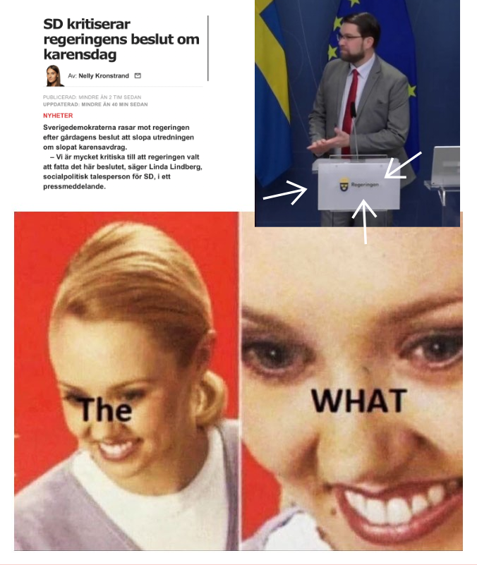 VAlingsas's tweet photo. Så SD kritiserar sig själva för ännu ett brutet vallöfte...? 🤷 #svpol #fredagsmeme https://t.co/nTVPl9yBQW