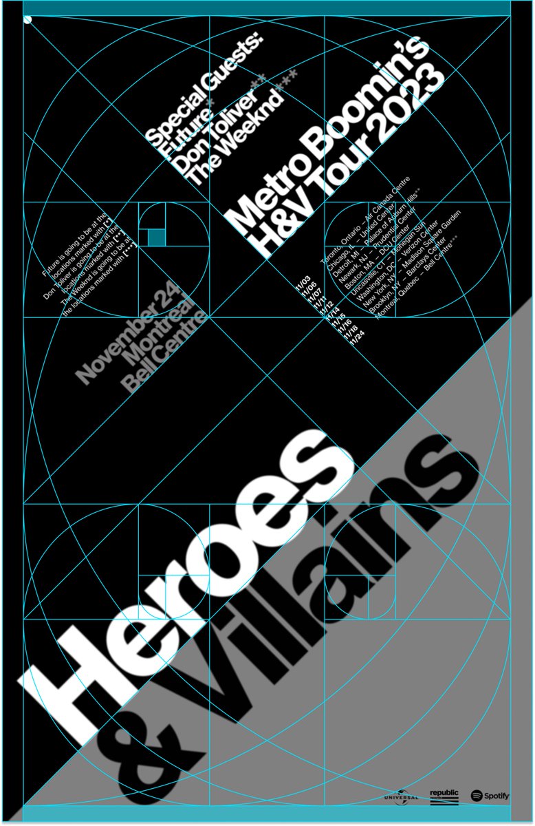 Metro Boomin (Heroes &amp; Villains)—Layout &amp; Typographic Study