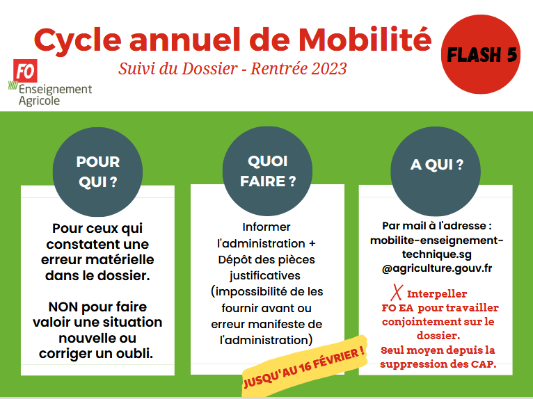 #enseignementagricole #mobilité #enseignants et #CPE