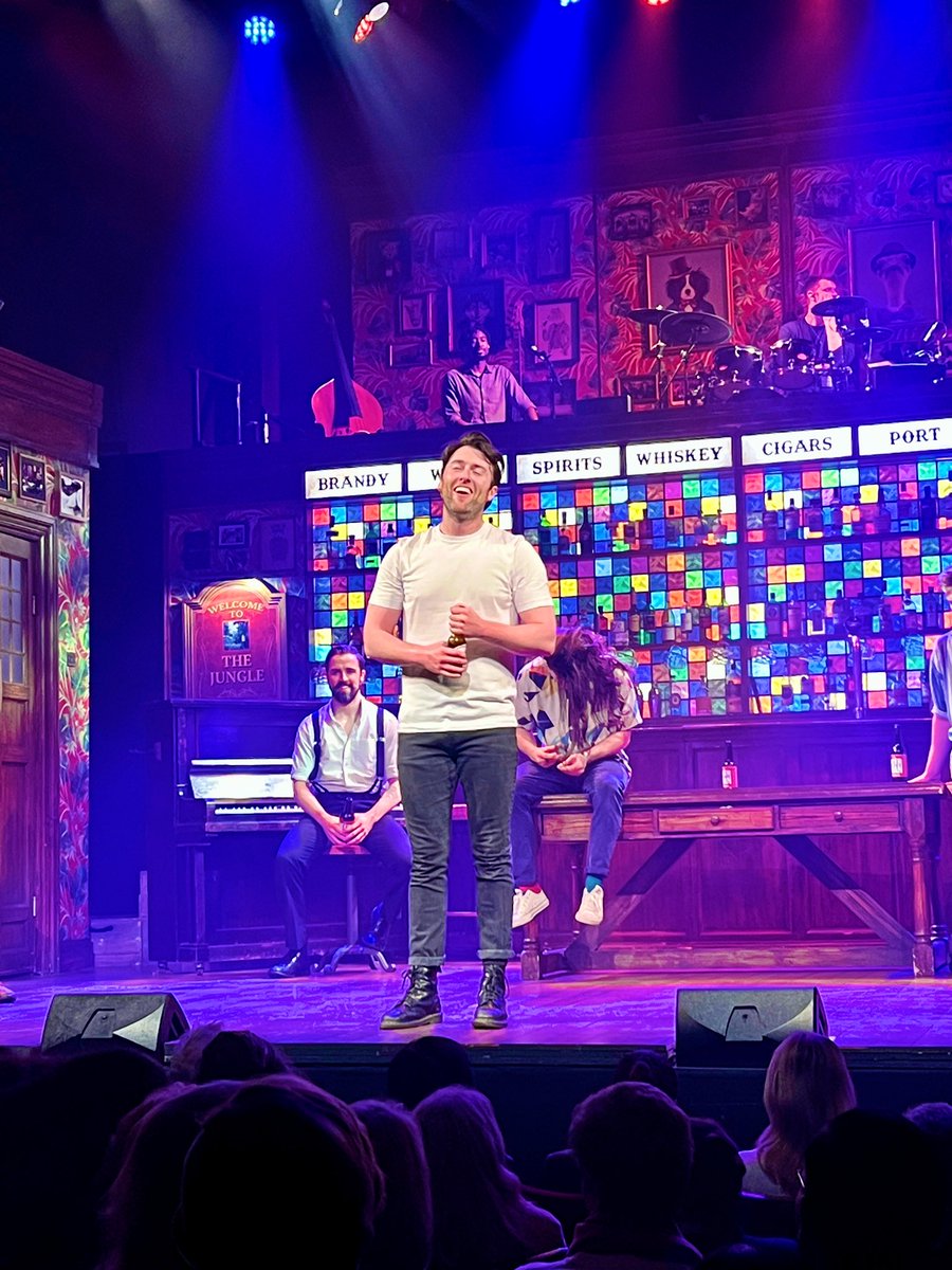 Steph_McKeon's tweet photo. Such a proud friend last night! @DenisGrindel you shine so bright up there. ‘Dance with my father’ finished me right off, so beautiful. @choirofman is a such an enjoyable night out at the theatre. Tunes, testosterone and tales of home! And some truly breathtaking vocals/harmonies https://t.co/rL88OocFcX