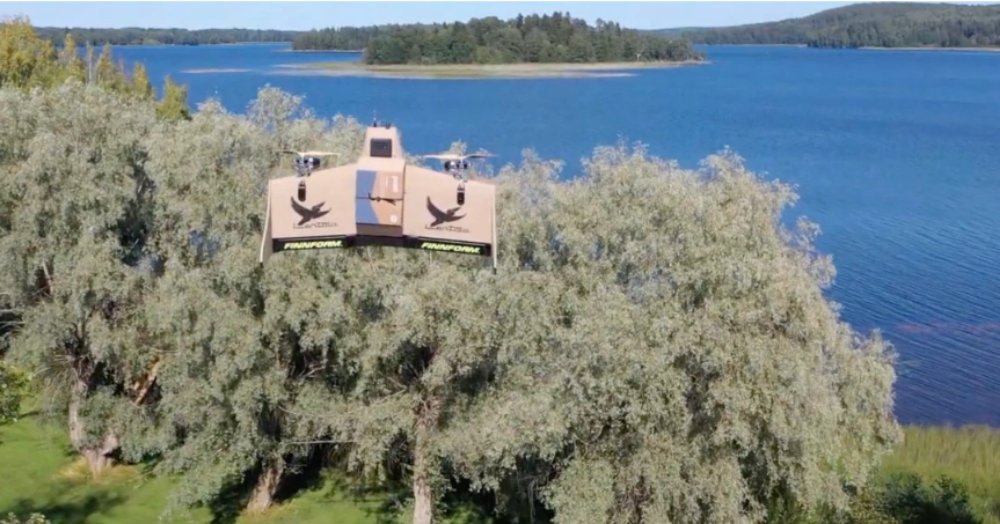 UAS VISION on Twitter "Finland Trials Drone Newspaper Delivery to Lake