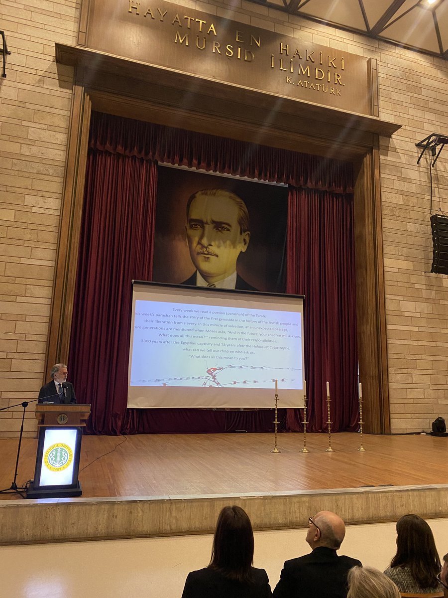 Türk Yahudi Toplumu Eş Başkanı İshak İbrahimzadeh “Uluslararası Holokost Anma Töreni”nde konuşmasını gerçekleştirdi. #HolocaustMemorialDay #Holocaust #WeRemember