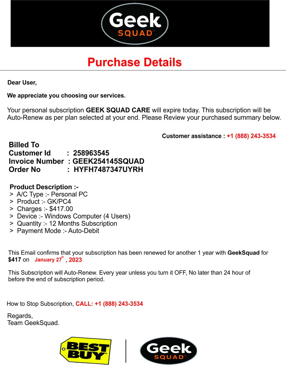 Anyone knows whats the scheme behind these fake @GeekSquad purchase orders? The spam only contains the picture, but they have different subjects and are being sent from random gmail addresses.