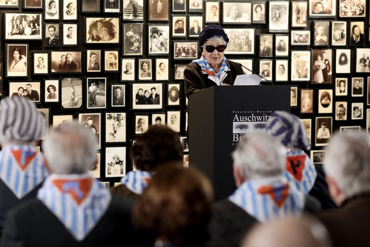 AuschwitzMuseum's tweet photo. "Today, once again, comes the time for essential human choices." 

78th anniversary of liberation of the German Nazi concentration and extermination camp #Auschwitz.

Read summary of the commemoration event: https://t.co/KZEJSHY4z7 https://t.co/Db7IOLHscl