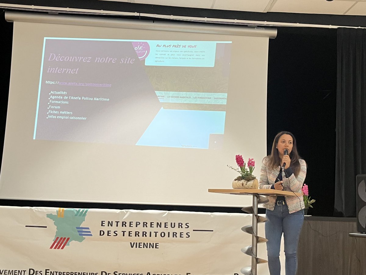 En AG EDT 86, présentation des outils mis en place par l’Anefa PM pour accompagner les entreprises agricoles. #anefa #emploi #agriculture