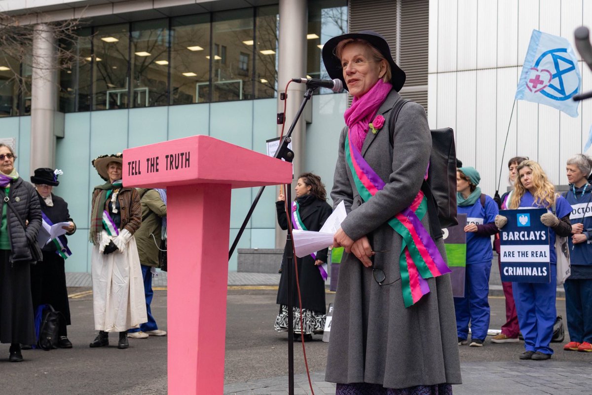 Natasha Walter (@natasha_walter) on Twitter photo Juliet Stevenson today: ‘Nonviolent protesters are today facing the prospect of prison. But we all know who the real criminals are. I am glad to be here today in solidarity with those who are standing up for the environment with deeds and words.' <a href="/XRebellionUK/">Extinction Rebellion UK 🌍</a> Juliet Stevenson today: ‘Nonviolent protesters are today facing the prospect of prison. But we all know who the real criminals are. I am glad to be here today in solidarity with those who are standing up for the environment with deeds and words.' <a href="/XRebellionUK/">Extinction Rebellion UK 🌍</a>