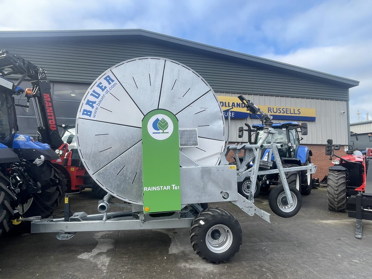 Back in the UK and busy PDIing new Rainstars <a href="/Russells/">_Slunk_</a>  Eggborough.  Russell’s now have T61 and E31 Rainstars in stock at both Eggborough &amp; Cubley branch’s  If you’re looking for irrigation for the coming season contact the sales teams at Eggborough or Cubley #rainstar #Bauer