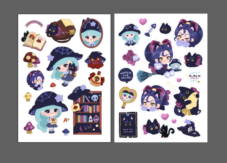 น้องแม่มดกับแมวดำเร็วๆนี้ว่าจะเปิดพรีออเดอร์นิดนึง❤️‍🔥