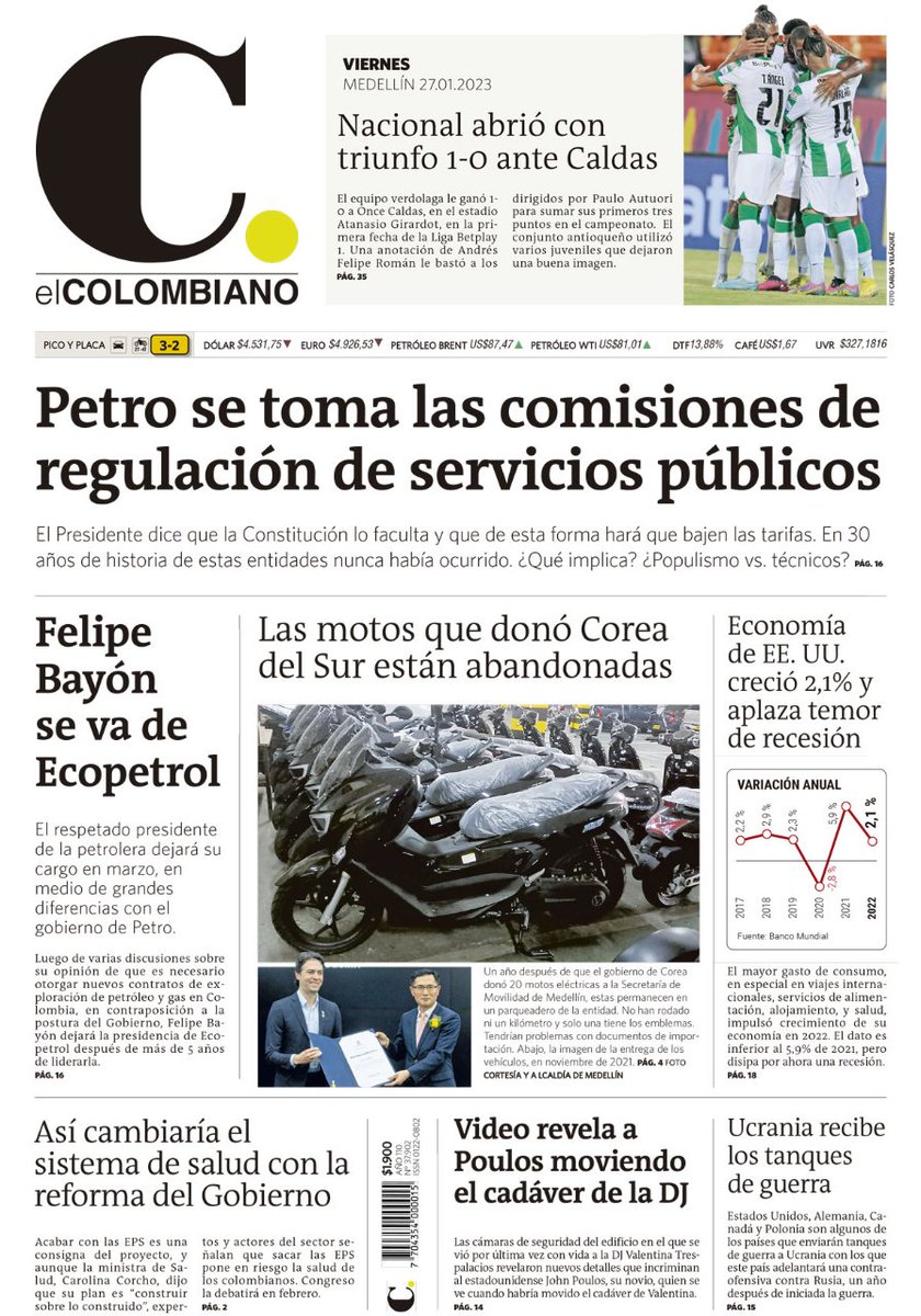 petrogustavo's tweet photo. No amigos, de @elcolombiano no me tomo los servicios públicos, restablezco la Constitución Nacional y la ley en los servicios públicos domiciliarios. https://t.co/ePsoCacJ0G