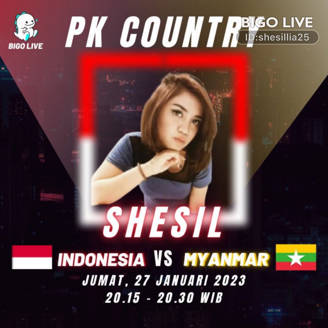 Come and see 4🎶S H E S I L🦀 streaming live on #BIGOLIVE and make new friends! 
slink.bigovideo.tv/zxFOq2