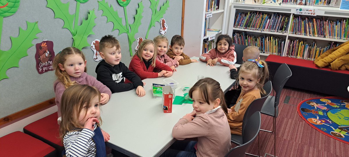 BathgateNs's tweet photo. We had a great time at Bathgate Library this morning.  Listening to a Scottish story , drawing pictures and making thistles.
#BeingMe https://t.co/jsVwIIrirk