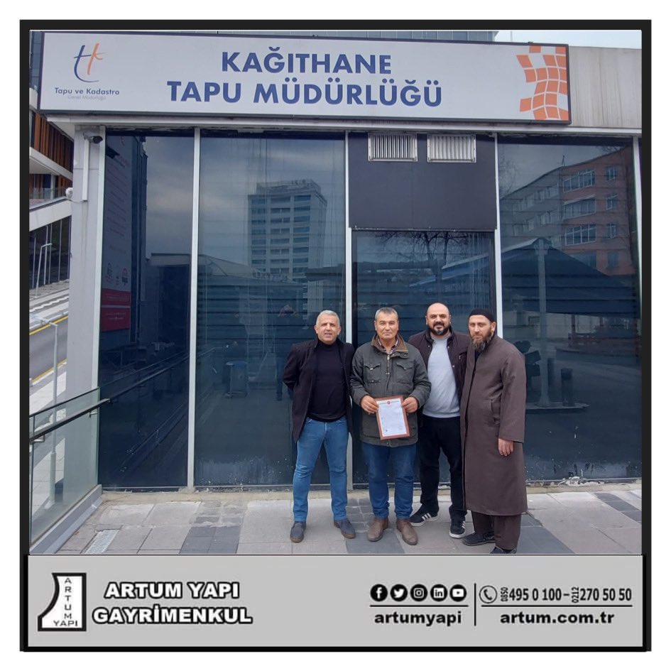 Atilla bey ve Polat beye hayırlı olsun.. #artumemlak #artumgayrimenkul #çeliktepe #4levent #kağıthane #tapukadastro #kağıthanetapu #emlak #gayrimenkul #satış #satılık #hayırlıolsun #emlakçı #realestate #emniyetevler #sahibindencom #hepsiemlak #4leventemlak #çeliktepeemlak