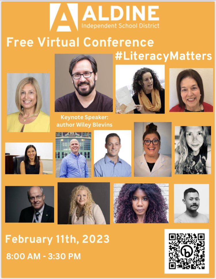 📢📢📢There is still time to register for @AldineISD’s Third #LiteracyMatters FREE virtual conference on 2/11/23. @drgoffney @MikeCurato Registration link here 👉🏼 eventbrite.com/e/literacy-mat…