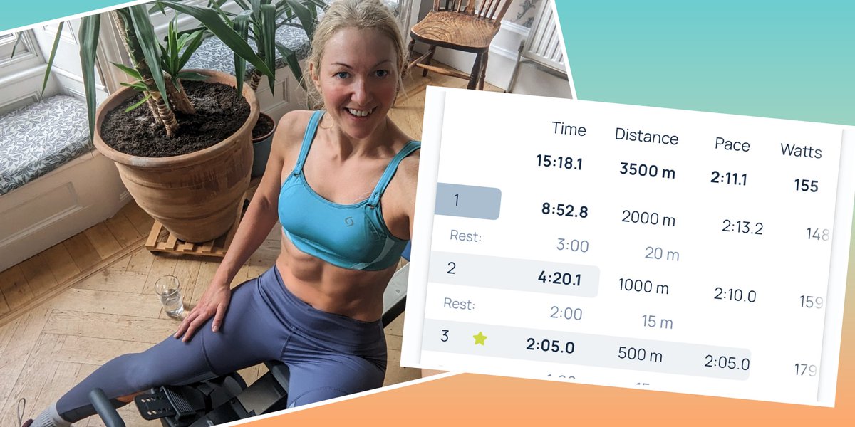 JuliaBFit's tweet image. Tough finisher after training with the vest earlier. @concept2 WOD took everything I had left in me today! Feeling great now tho 🙌

#rowing #concept2