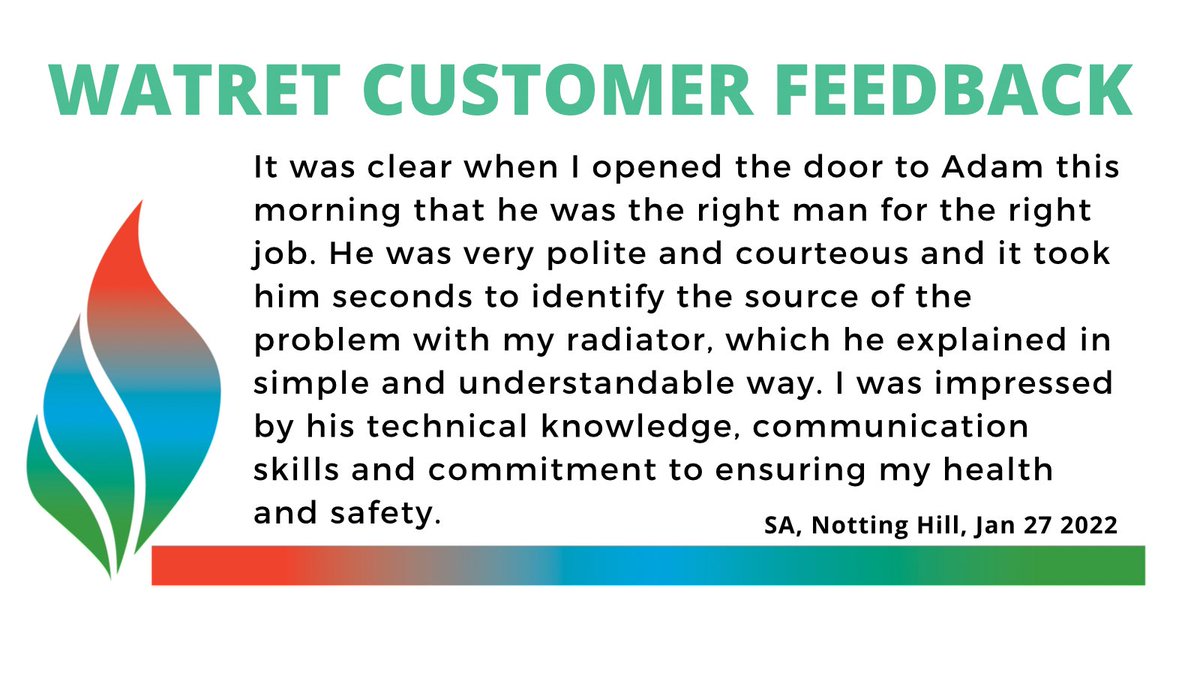WatretCo's tweet photo. Amazing review for Adam today! Well done 👏 https://t.co/pAoxlbVTtt