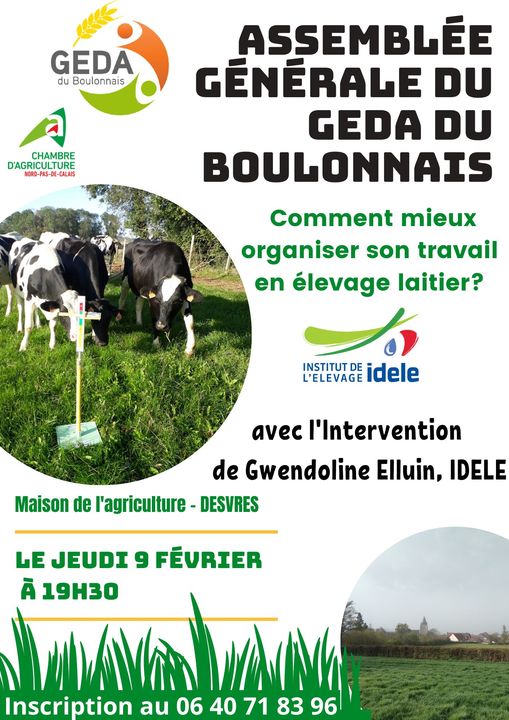 chambagri_hdf's tweet photo. Comment mieux organiser son travail en #élevage #laitier? On vous donne les clés le 9 février à 19h30 à l'occasion de l'AG du Groupe d'Etudes et de Développement Agricole (#GEDA) animé par la Chambre d'agriculture. 
Inscription au 06 40 71 83 96, ouvert aux non adhérents. https://t.co/NKTUqiUiJH