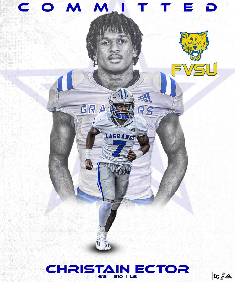 christian_ector's tweet photo. I’m Blessed to Say that I am Committed to Fort Valley University @Kwray54 @CoachShawnGibbs @FVSUFootball @BigBlueRecruits @MattNapier9 https://t.co/9ASNwRQR4o