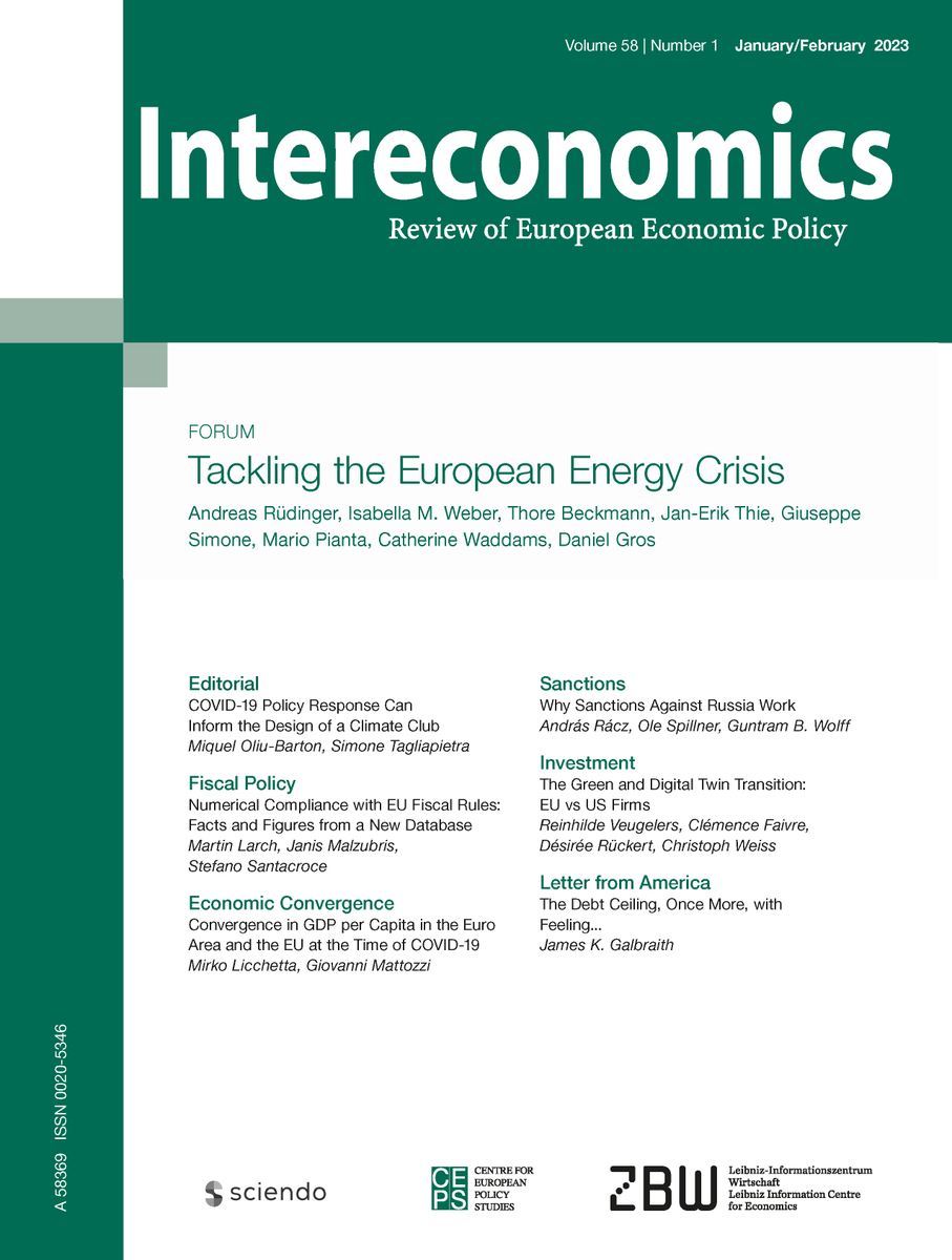 Intereconomics_'s tweet photo. The January/February issue of Intereconomics is out now! #OpenAccess 

https://t.co/Zp3ZYIHw0L https://t.co/0o8SbxtUfB