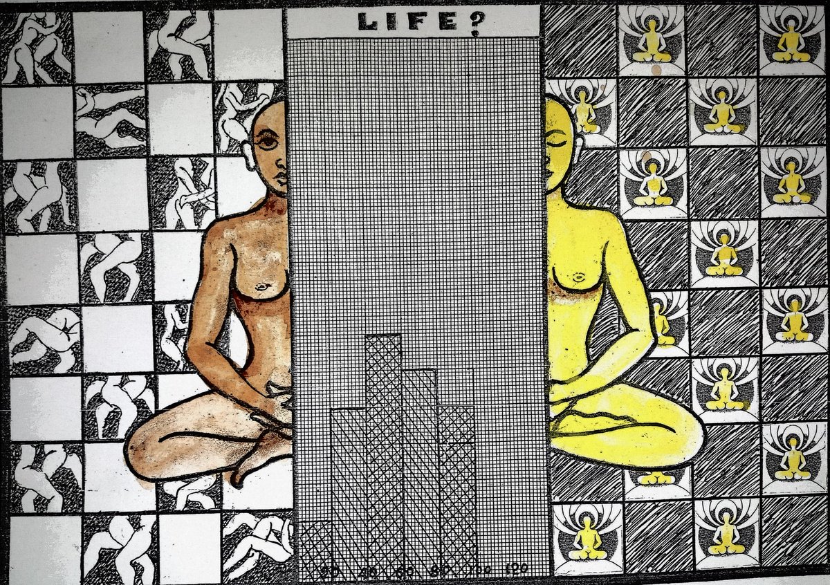 Sex vrs Salvation series #painting 
Statistics of Satisfaction diagram of human desires
Human desire is unlimited and never ends until it fulfilled #Economie
#2ndworldartgallery #artist #chhabiartgallery #life #chhabiartinstitution #art