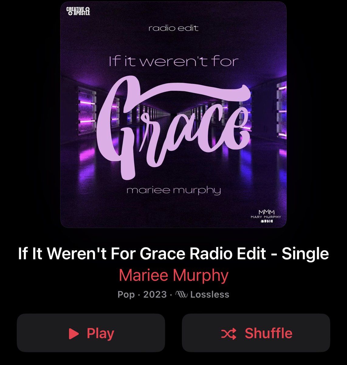 pastordoc's tweet photo. The new Radio Edit of Mariee’s (Mary) single is now available! Available on all digital platforms. #marieemurphy #ifitwerentforgrace #newmusic #faithmusic #gracesong #christianmusic #christianpop #pop #gospelmusic @marymurphymusic 🎼 🎵🔥🕺 https://t.co/DqZ4cakIC4