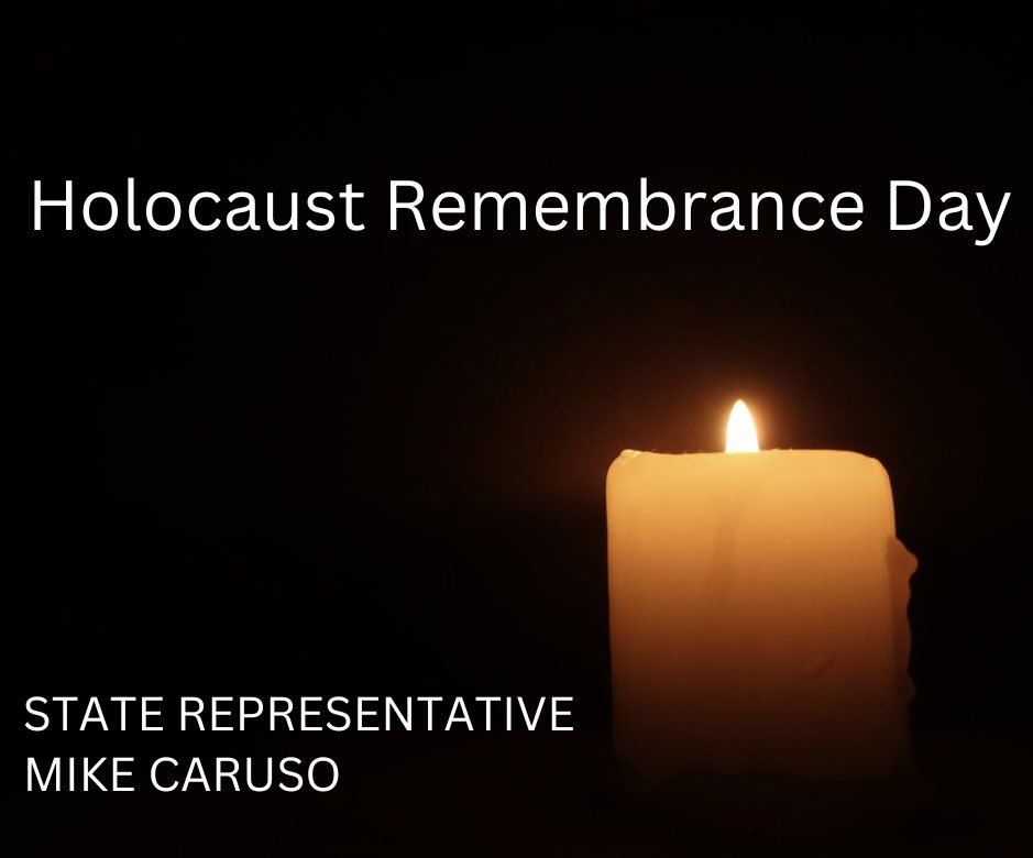 ClerkMikeCaruso's tweet photo. On Holocaust Remembrance Day, we honor the memory of those who suffered and lost their lives during this tragic period in history. Let us pledge to work towards a future where such inhumanity does not exist. #HolocaustRemembranceDay https://t.co/cZXYGgPmhb