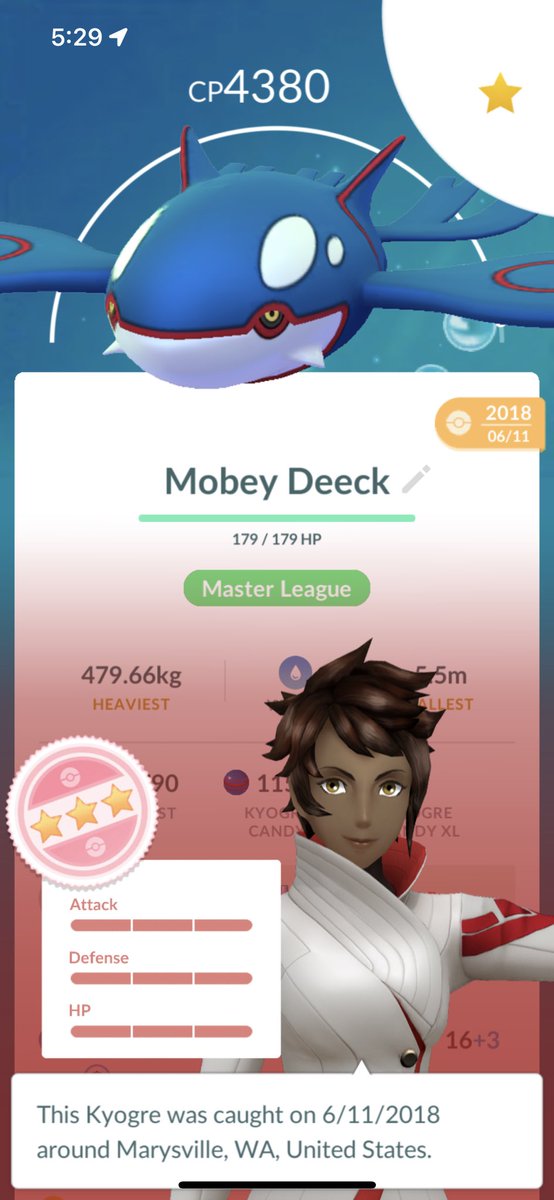 chgdmn's tweet photo. @brandontan91 @IsaacPlaysPOGO Thought it wa a fitting name for my #Hundo #legendaryhead #Kyogre and the #Evee #evolution is an old trade from my friend Jose lol! Donโt get me be banned! Jkjk Teheheโ๐พ๐๐๐ณ๐ฆ๐๐๐ด๐โ
https://t.co/zUsBMkqWpk