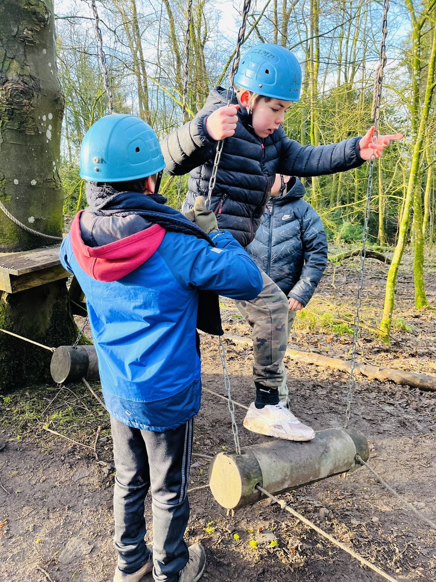 StJosephsRCPri1's tweet photo. Thursday night ended with a blind trail…in the dark! 👀 (No pictures unfortunately)
After a good sleep and big breakfast we started this fresh and very frosty Friday with some low rope climbing. Despite the cold the kids handled it very well! 💪🏼 https://t.co/4MXv6KDF1X