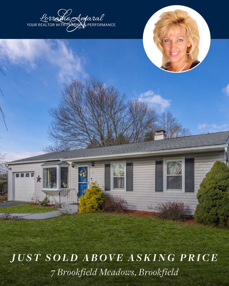 lamaralrealtor's tweet photo. SOLD~ Above asking price! Multiple offers on this 3 bedroom 2 bath Ranch home. Congratulations to my amazing sellers who were able to relocate to Texas! Enjoy this next chapter of your lives 🏠
#Sold #Realestate #Realtorlife #Aboveasking #Brookfield #LetMeMoveYou #WPSIR https://t.co/X9sRUsv0Gi