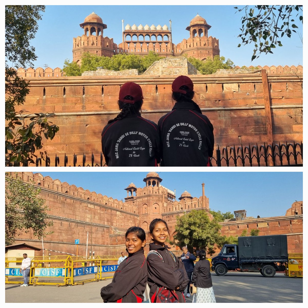 lt_ukti's tweet photo. #JawaYezdiMotorcycles rally visited The beautiful view of Red Fort has massive enclosing walls and many fairytale buildings.#AtmaNirbharBharat ka 'Salt se software tak ka safar' @ArvindKapoorTYG @HQ_DG_NCC @NCC_Dte_Gujarat @jawamotorcycles @yezdiforever @DefencePRO_Guj https://t.co/T2omCLR0OU