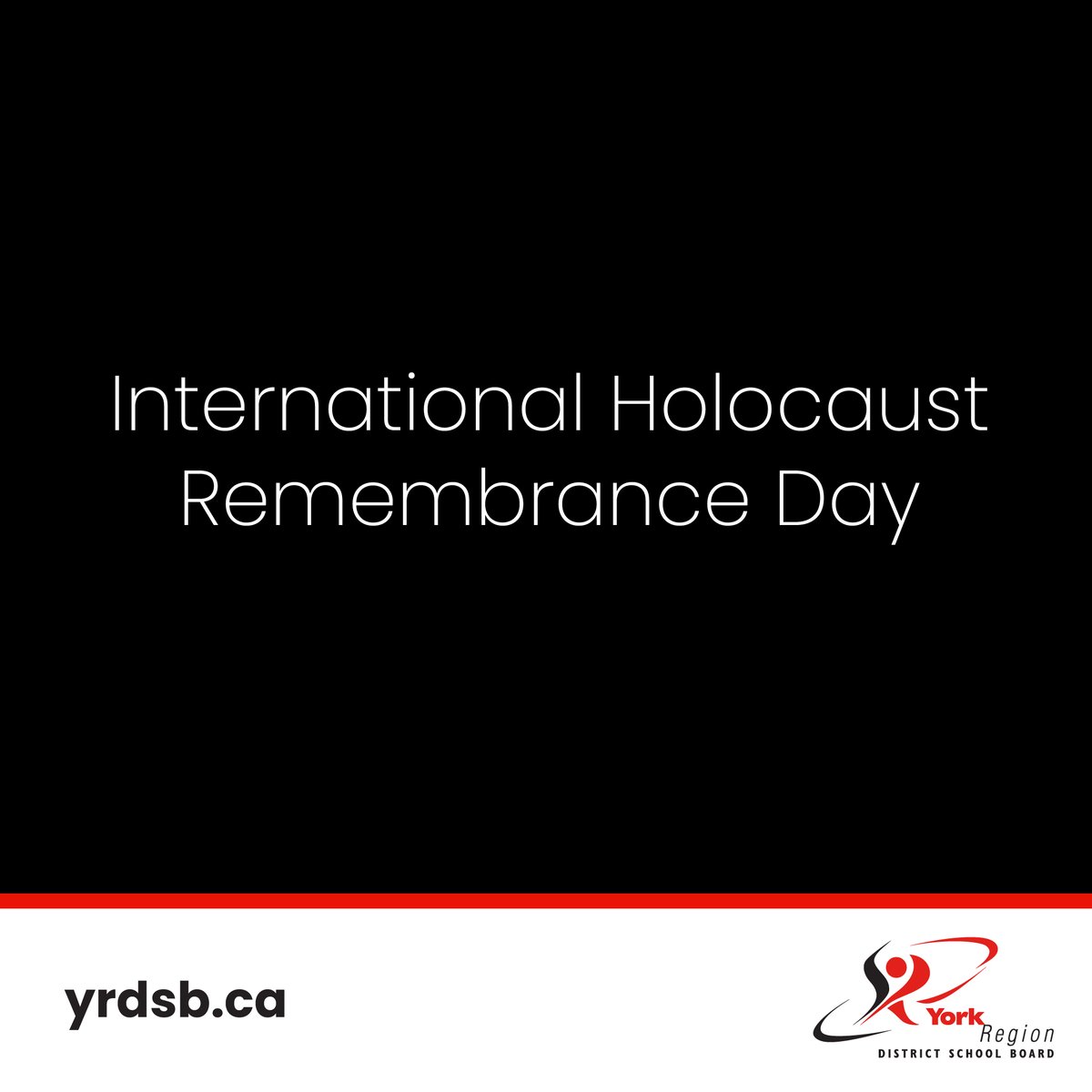 Today we recognize Int’l Holocaust Remembrance Day and honour the nearly 6M Jews targeted and murdered during the Holocaust. 

Our collective responsibility is to remain committed to eradicating antisemitism to ensure such an atrocity never happens again.