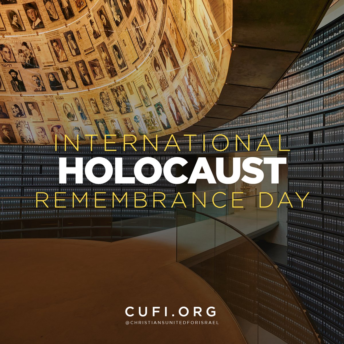 Today, as Christians United for Israel, we honor the lives of those lost in the Holocaust, and we raise our united voices and declare, “Never Again.” We will confront indifference and combat antisemitism, whenever and wherever it may be found. #holocaust #remember #neveragain